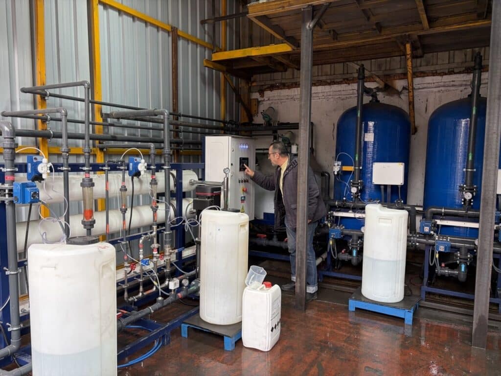 PLC kontrol panelinde sistem ayarı
